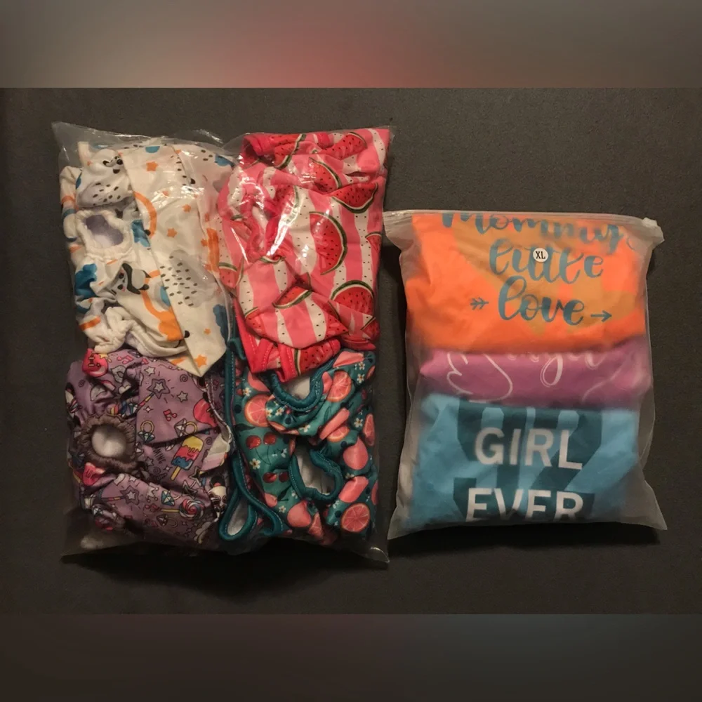 NEW Bundle of 7 Reusable Female Dog Diapers